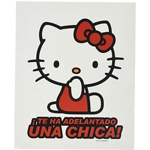 HELLO KITTY Sticker heeft Adelantado Un Chica voor de achterruit van zijn auto. Leuk en origineel ontwerp.