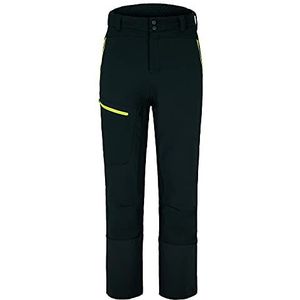 Ziener Narak Softshellbroek voor heren, winddicht, elastisch, functionele broek, Zwart/Lime Groen