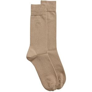 BOSS Heren 2P RS Uni CC kuitsokken stretch stof 2 paar, M Beige 261