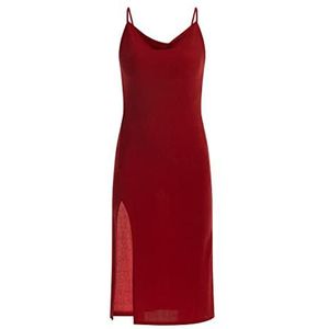 nolie Robe de soirée pour femme avec bretelles spaghetti 11027271-NO01, rouge, taille M, Robe de soirée à bretelles spaghetti, M