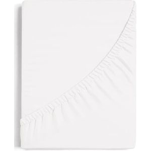 Burrito Blanco Hoeslaken A7 | Hoeslaken voor bedden 180 x 190/200 cm, katoen en polyester, tweepersoonsbed 180 cm, wit
