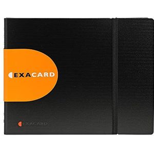 Exacompta - Ref. 75134E - Exacard Exactive visitekaartjeshouder met spiraalbinding - capaciteit 240 kaarten - polypropyleen - zwart
