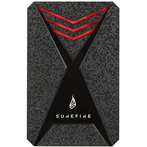 SureFire 1 TB Gaming SSD, externe SSD, USB-C adapter, Windows & MacOSx, leessnelheden tot 450 MB/s, schrijfsnelheden tot 430 MB/s, pc, Playstation, Xbox