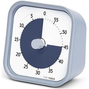 Time Timer Home Mod - 60 minuten visuele timer Home Edition – voor het studiegereedschap voor thuisbenodigdheden, timer voor kantoor en vergaderingen, met stille werking (bleke leiste)