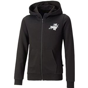 PUMA Ess+ Street Art Meisjes Zip Hoodie, Puma - Zwart, 104