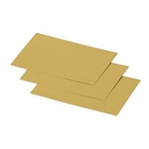 Clairefontaine 11292C – verpakking met 25 afzonderlijke kaarten – formaat 7 x 9,5 cm – 210 g/m² – kleur: goud – uitnodigingskaarten voor evenementen en overeenstemming – pollen-serie – premium papier glad