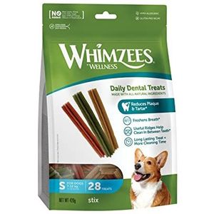 WHIMZEES By Wellness Stix Set van 28 natuurlijke kauwsticks zonder granen voor kleine honden, maat S