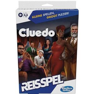 Hasbro Gaming Cluedo Travel Edition, draagbaar spel voor 3-6 spelers, reisspel, spel voor kinderen, vanaf 8 jaar (Nederlandse versie)