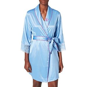 Sylvie Flirty Lingerie Aza Kimono voor dames, Blauw