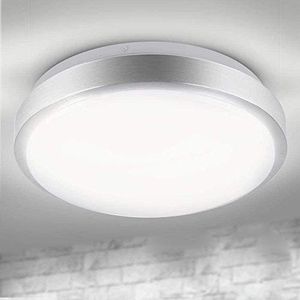 Bakaji Plafondlamp chip 80 led hoge helderheid modern design rond 12W natuurlijk wit licht 4000K 1200Lumen plafondlamp plafondlamp diameter 29,5cm van metaal en PVC verlichting huis