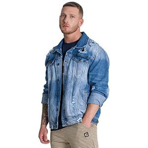 Gianni Kavanagh Medium Blue Palace Jeansjack voor heren, middenblauw