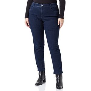 TRIANGLE Damesslanke jeans Deep Blue 44W / 30L, Diep blauw