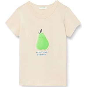 United Colors of Benetton T-shirt met korte mouwen voor baby's, jongens, Beige 14z