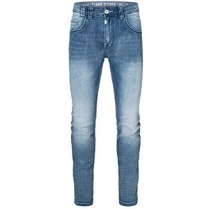 Timezone Rechte slim fit jeans voor heren, blue washed (antique blue wash 3636)