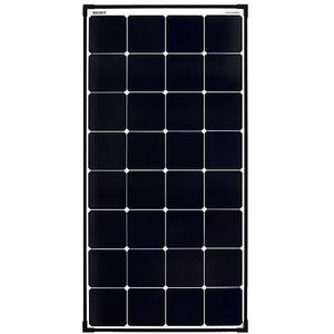 Enjoy Solar Mono Ultra SunPower Back-Contact Zonnepaneel, 120 W, 12 V, fotovoltaïsche module met zwart frame en witte bakplaat, ideaal voor camper, tuinhuisjes, boot