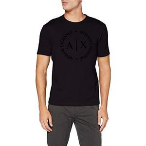 Armani Exchange T-shirt voor heren, zwart.