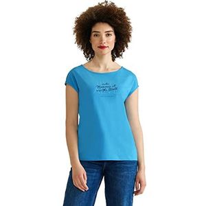 Street One A319434 zomer T-shirt voor dames, Blauw Splash