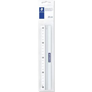 Staedtler Anti-slip liniaal van aluminium, 20 cm, in kunststof hoes, 563 20