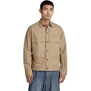 G-STAR RAW, Pocketony Service Trainingshemd voor heren, beige/kaki (Tree House C973-c941)