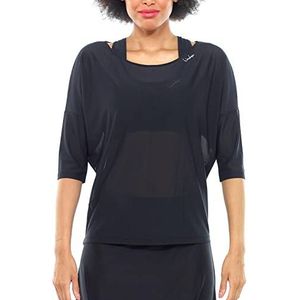 WINSHAPE dt107 functioneel shirt voor dames, licht T-shirt met korte mouwen, zwart.