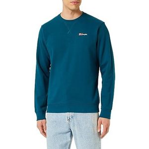 Wrangler Logo Crew Sweatshirt Trainingspak voor heren, Turkoois