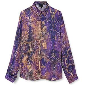 Just Cavalli camicia heren blouse, 383s paars