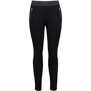 Samoon Lucy Elastische broek voor dames, effen, grote maat, Marinier