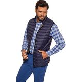 JP 1880 Menswear 726955 gewatteerd vest voor heren met opstaande kraag en contrasterende binnenkant, blauw (donkerblauw 72695576)