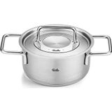 Fissler Pure Kookpan Laag met Rvs Deksel - Ø 16cm - 2,1L