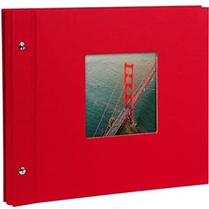 Goldbuch Bella Vista fotoalbum met schroefsluiting, 30 x 25 cm, karton, rood
