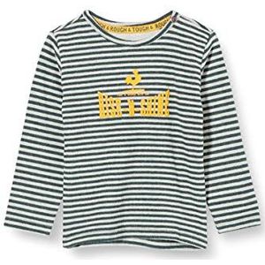 Noppies Baby Jongens T-shirt B Ls Ugie STR, Farm Green - P598, 62, Farm Green - P598