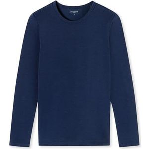 Schiesser Langarmshirt Thermo ondergoed voor jongens, Donkerblauw _ 181854
