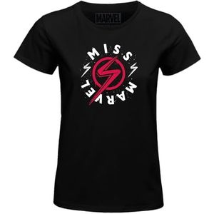 Marvel Womavlsts006 T-shirt voor dames, 1 stuk, zwart.