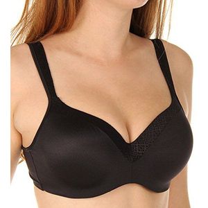 Playtex Playtex Love My Curves Original Balconette Underwire Full Coverage Bra Balconette-beha voor dames, Echt zwart.