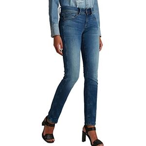 G-STAR RAW Midge Mid-Waist Straight Jeans voor dames, meerkleurig (medium indigo leeftijd 8968-6028)