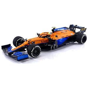 Minichamps 530213304 Mclaren F1 Team MCL35M-Lando Norris-2nd Place Italian GP 2021 miniatuurauto meerkleurig