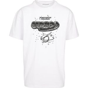 Mister Tee Nasa Moon Uniseks T-shirt, oversized, geschikt voor iedereen, grote maat, katoen, geschikt voor iedereen, geschikt voor iedereen, van katoen, geschikt voor iedereen, Wit