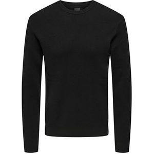 Only & Sons sweater heren zwart, xxl, zwart.