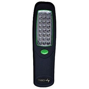 TECHLY 301108 24 LEDs met haak en magneet, zwart