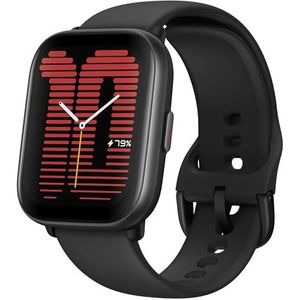 Amazfit Active SmartWatch met AI-sportcoach, GPS, bluetooth-oproepen, muziekopslag, 14 dagen batterij, 1,75 inch AMOLED-display en compatibel met Alexa, middernachtzwart