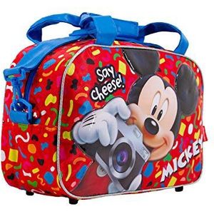 Mickey Mouse Say Cheese Sporttas, rood, 38 x 25 cm, inhoud 14 l, rood, Talla única, sporttas Say Cheese, Rood, Say Cheese sporttas