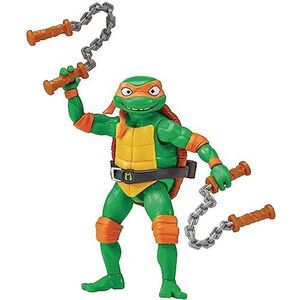 Teenage Mutant Ninja Turtles 83283CO Michaelangelo Mutant Mayhem Michelangelo Basic actiefiguur, ideaal cadeau voor jongens van 4 tot 7 jaar en TMNT-fans, 10,7 cm