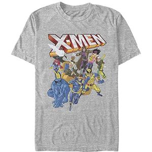 Marvel X-Men-Xmen Distressed Group Shot Organic, Melange Grey, XXL, Melange Grey