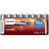 Philips AA Power Alkaline Batterij - 16 Stuks