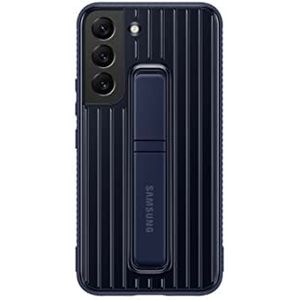 Samsung Beschermhoes met standaard voor Galaxy S22, beschermhoes met hoge bescherming, 2 afneembare standaard, 2 kijkhoeken, Amerikaanse versie, marineblauw (EF-RS901CNEGUS)