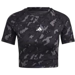 adidas Techfit Camo Print Training T-shirt met korte mouwen voor dames