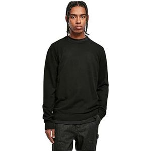 Urban Classics Eco Mix sweatshirt voor heren, zwart, XL, zwart.