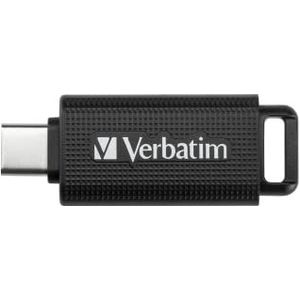 Verbatim Store 'n' Go Compacte USB C-stick met 128 GB gegevensopslag, zwart, ideaal voor mobiele telefoon, laptop, pc en laptop