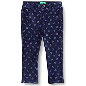 United Colors of Benetton Pantalons Filles et Filles, Bleu A fantaisie 62 l, 18 mois