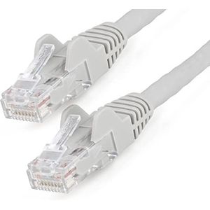 StarTech.com 10 Gigabit 650 MHz 100 W PoE RJ45 UTP kabelbinders met kabelbinders grijs CAT 6 ETL (N6LPATCH2MGR)